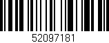 Código de barras (EAN, GTIN, SKU, ISBN): '52097181'