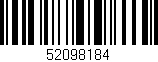 Código de barras (EAN, GTIN, SKU, ISBN): '52098184'