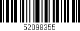 Código de barras (EAN, GTIN, SKU, ISBN): '52098355'