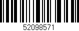 Código de barras (EAN, GTIN, SKU, ISBN): '52098571'