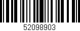 Código de barras (EAN, GTIN, SKU, ISBN): '52098903'