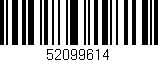 Código de barras (EAN, GTIN, SKU, ISBN): '52099614'