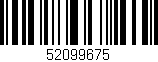 Código de barras (EAN, GTIN, SKU, ISBN): '52099675'