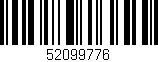 Código de barras (EAN, GTIN, SKU, ISBN): '52099776'