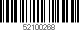 Código de barras (EAN, GTIN, SKU, ISBN): '52100268'