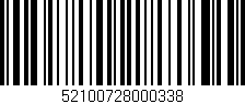 Código de barras (EAN, GTIN, SKU, ISBN): '52100728000338'