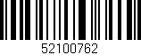 Código de barras (EAN, GTIN, SKU, ISBN): '52100762'