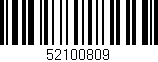Código de barras (EAN, GTIN, SKU, ISBN): '52100809'