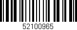Código de barras (EAN, GTIN, SKU, ISBN): '52100965'