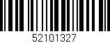 Código de barras (EAN, GTIN, SKU, ISBN): '52101327'