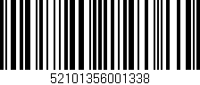 Código de barras (EAN, GTIN, SKU, ISBN): '52101356001338'