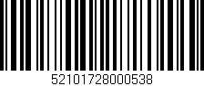 Código de barras (EAN, GTIN, SKU, ISBN): '52101728000538'