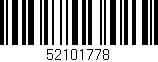 Código de barras (EAN, GTIN, SKU, ISBN): '52101778'