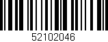Código de barras (EAN, GTIN, SKU, ISBN): '52102046'