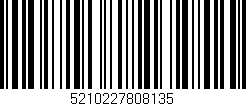 Código de barras (EAN, GTIN, SKU, ISBN): '5210227808135'