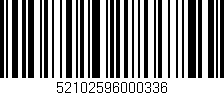 Código de barras (EAN, GTIN, SKU, ISBN): '52102596000336'