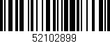 Código de barras (EAN, GTIN, SKU, ISBN): '52102899'