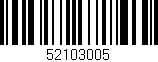 Código de barras (EAN, GTIN, SKU, ISBN): '52103005'