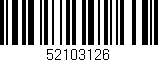 Código de barras (EAN, GTIN, SKU, ISBN): '52103126'