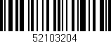 Código de barras (EAN, GTIN, SKU, ISBN): '52103204'