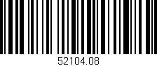 Código de barras (EAN, GTIN, SKU, ISBN): '52104.08'
