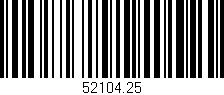 Código de barras (EAN, GTIN, SKU, ISBN): '52104.25'