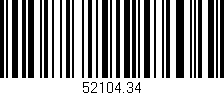 Código de barras (EAN, GTIN, SKU, ISBN): '52104.34'