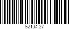 Código de barras (EAN, GTIN, SKU, ISBN): '52104.37'