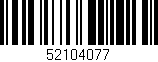 Código de barras (EAN, GTIN, SKU, ISBN): '52104077'