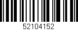 Código de barras (EAN, GTIN, SKU, ISBN): '52104152'