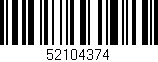 Código de barras (EAN, GTIN, SKU, ISBN): '52104374'