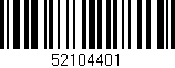 Código de barras (EAN, GTIN, SKU, ISBN): '52104401'