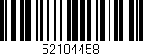 Código de barras (EAN, GTIN, SKU, ISBN): '52104458'