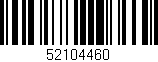 Código de barras (EAN, GTIN, SKU, ISBN): '52104460'