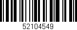 Código de barras (EAN, GTIN, SKU, ISBN): '52104549'