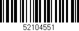Código de barras (EAN, GTIN, SKU, ISBN): '52104551'