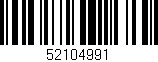Código de barras (EAN, GTIN, SKU, ISBN): '52104991'