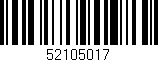 Código de barras (EAN, GTIN, SKU, ISBN): '52105017'