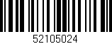 Código de barras (EAN, GTIN, SKU, ISBN): '52105024'