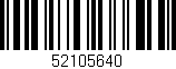 Código de barras (EAN, GTIN, SKU, ISBN): '52105640'