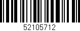 Código de barras (EAN, GTIN, SKU, ISBN): '52105712'