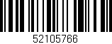 Código de barras (EAN, GTIN, SKU, ISBN): '52105766'