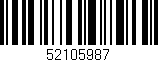 Código de barras (EAN, GTIN, SKU, ISBN): '52105987'