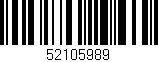 Código de barras (EAN, GTIN, SKU, ISBN): '52105989'
