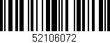 Código de barras (EAN, GTIN, SKU, ISBN): '52106072'