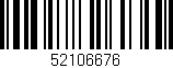 Código de barras (EAN, GTIN, SKU, ISBN): '52106676'