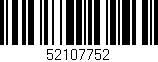 Código de barras (EAN, GTIN, SKU, ISBN): '52107752'