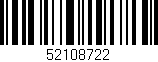 Código de barras (EAN, GTIN, SKU, ISBN): '52108722'