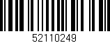 Código de barras (EAN, GTIN, SKU, ISBN): '52110249'