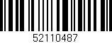 Código de barras (EAN, GTIN, SKU, ISBN): '52110487'